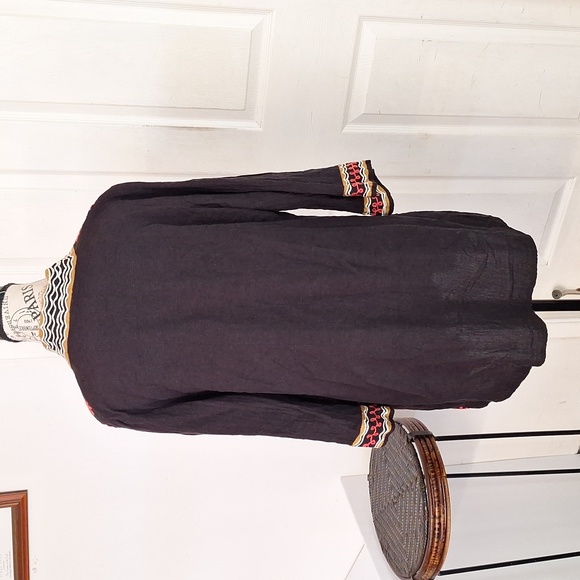 A&A Clothing Inc. Embroidered Bright Floral Open Cardigan Women Small - Picture 6 of 8